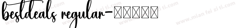 bestdeals regular字体转换